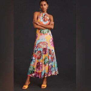 Maeve by Anthropologie - Halter Floral Midi Dress, size M